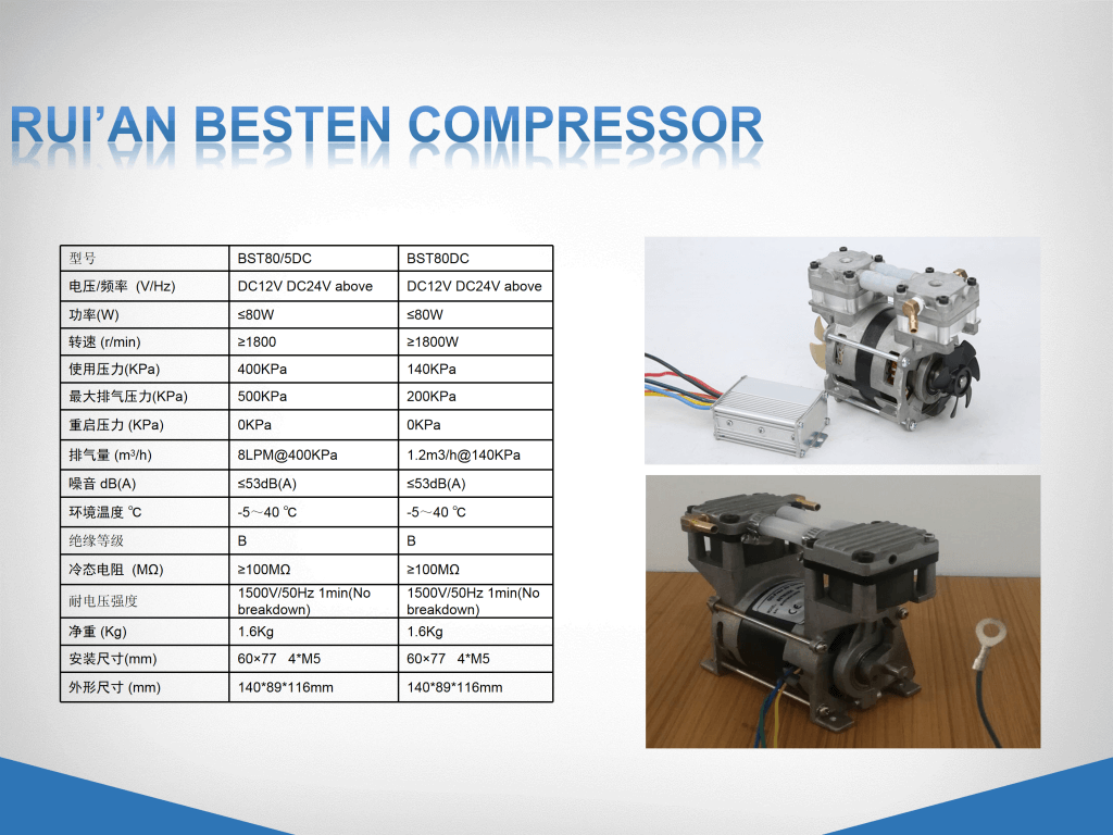 直流DC无油空压机，DC12V,24V,36V,48V,60V,72V,96V,110V,144V,200V,320V,540直流空压机