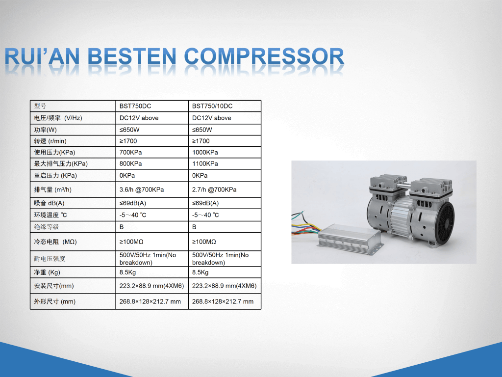 直流DC无油空压机，DC12V,24V,36V,48V,60V,72V,96V,110V,144V,200V,320V,540直流空压机