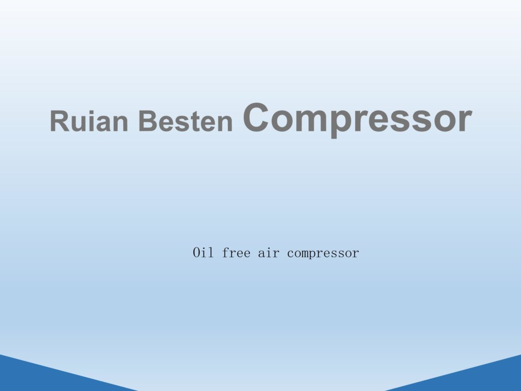 Silent oil-free air compressor