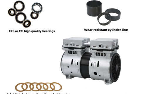 BSTEN 空压机机头交流AC 220V/110V/380V高品质实验室专业耐用高寿命气泵火车用高原用BST550AF/BS
