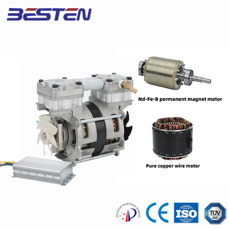 BSTEN特种空压机直流DC12V/24V/36V/48V/60V  军工用 高端特小型无油空压机BST80/5DC
