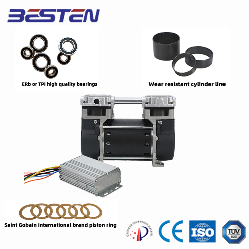 BSTEN特种空压机直流DC12V/24V/36V/48V/60V  大型便捷静音直流耐高温BST100DC
