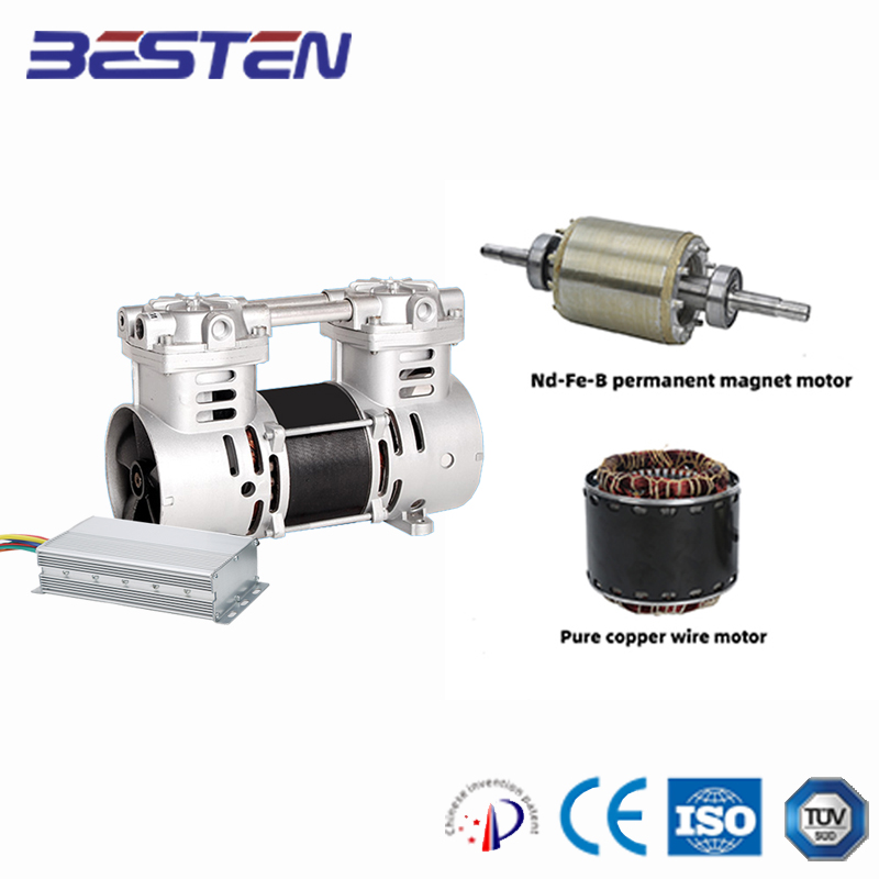 BSTEN特种空压机直流空气压缩机DC72V/96V/110V/270V/540V便捷静音无油空压机BST300/7DC
