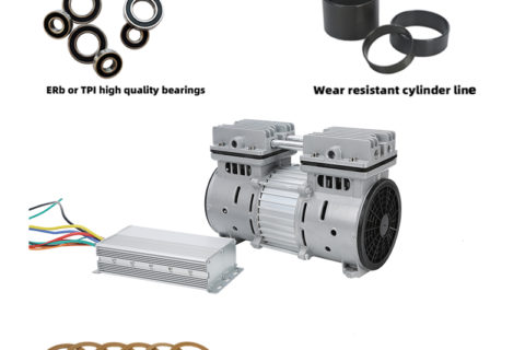 BSTEN 制氧机静音无油空压机直流DC12V/24V/36V/48V/60V/72V/96V/110V/270V/540V工业用润滑欧美出口高品质实验室专业BST750DC