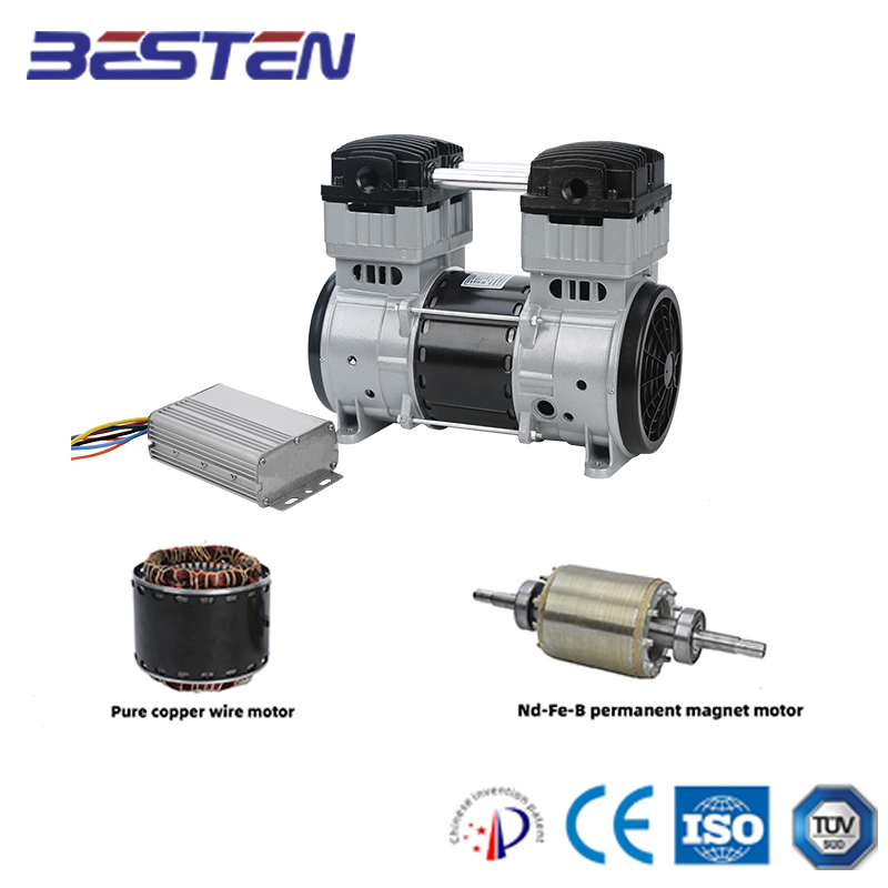 BSTEN特种空压机直流DC72V/96V/110V/270V/540V工业用润滑无油空压机欧美出口高品质BST1100DC