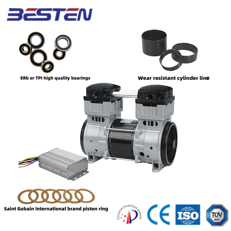 BSTEN特种空压机直流DC72V/96V/110V/270V/540V工业用润滑无油空压机欧美出口高品质BST1100DC