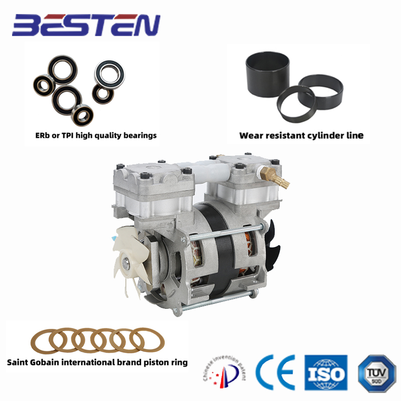 BSTEN 真压泵无油空压机直流DC12V/24V/36V/48V/60V耐用高寿命火车用高原用汽车用OBST80/5DC
